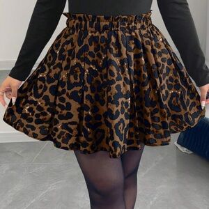 Leopard Print Skirt